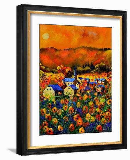 Poppies In Houroy-Pol Ledent-Framed Art Print