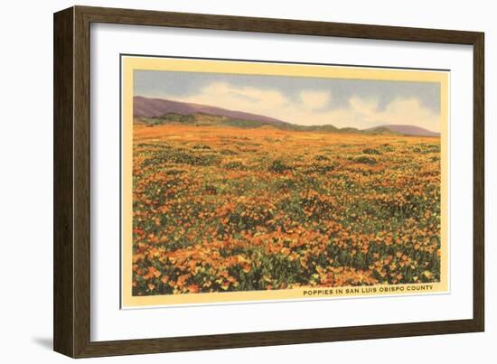 Poppies in San Luis Obispo-null-Framed Art Print