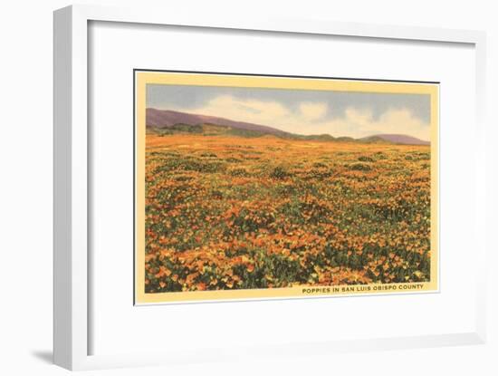 Poppies in San Luis Obispo-null-Framed Art Print