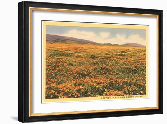 Poppies in San Luis Obispo-null-Framed Art Print