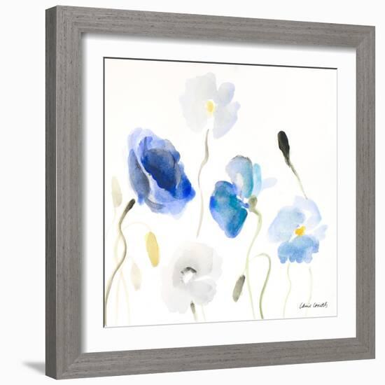 Poppies In The Blues II-Lanie Loreth-Framed Art Print