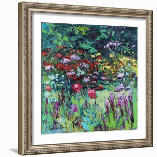 Poppies in the Garden, 2021 (oil on canvas)-Sylvia Paul-Framed Giclee Print