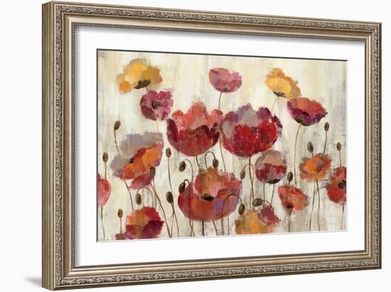 Poppies in the Rain-Silvia Vassileva-Framed Premium Giclee Print