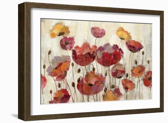 Poppies in the Rain-Silvia Vassileva-Framed Premium Giclee Print