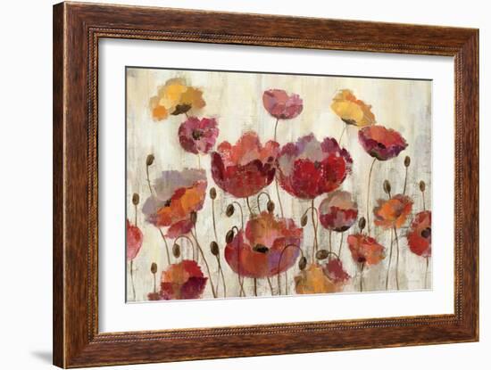 Poppies in the Rain-Silvia Vassileva-Framed Premium Giclee Print