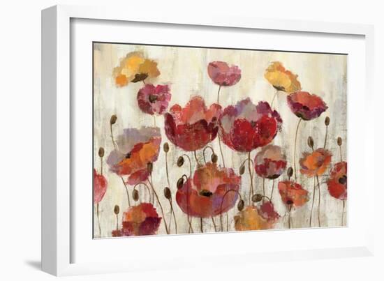 Poppies in the Rain-Silvia Vassileva-Framed Premium Giclee Print