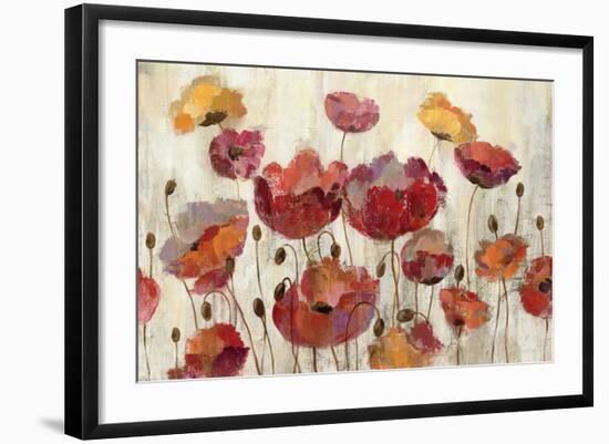 Poppies in the Rain-Silvia Vassileva-Framed Premium Giclee Print