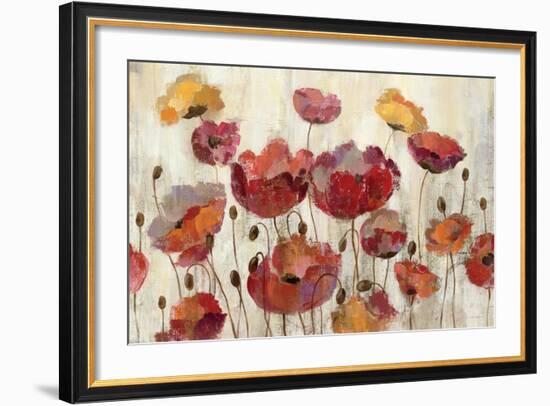 Poppies in the Rain-Silvia Vassileva-Framed Premium Giclee Print