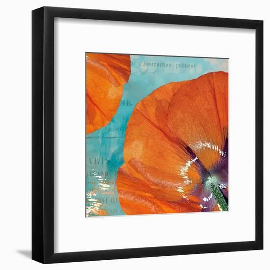 Poppies in the Sky I-Sabine Berg-Framed Art Print