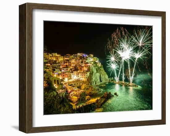 Poppies in Valle De Orcia, Tuscany, Italy-Nadia Isakova-Framed Photographic Print