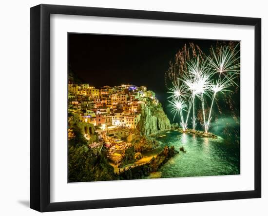 Poppies in Valle De Orcia, Tuscany, Italy-Nadia Isakova-Framed Photographic Print