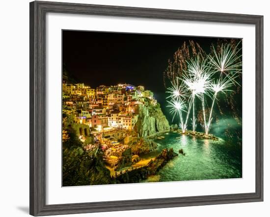 Poppies in Valle De Orcia, Tuscany, Italy-Nadia Isakova-Framed Photographic Print