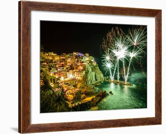 Poppies in Valle De Orcia, Tuscany, Italy-Nadia Isakova-Framed Photographic Print