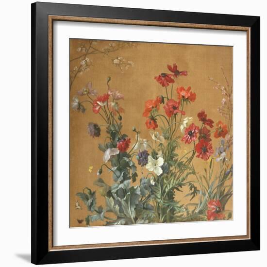 Poppies, Irises and Blossom-Jean Brenner-Framed Giclee Print