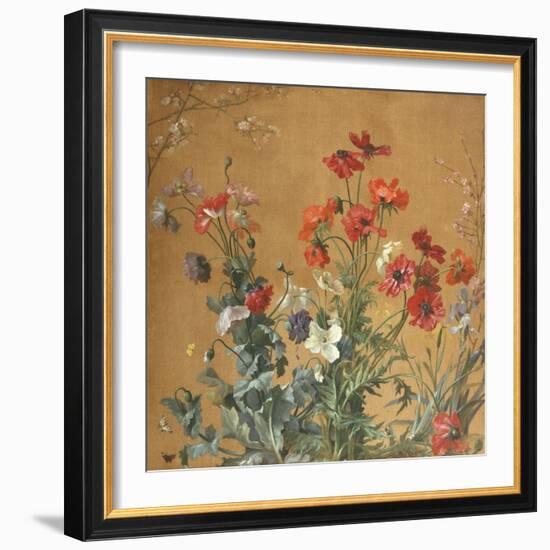 Poppies, Irises and Blossom-Jean Brenner-Framed Giclee Print