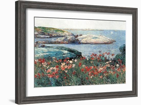 Poppies, Isle of Shoals-Childe Hassam-Framed Art Print