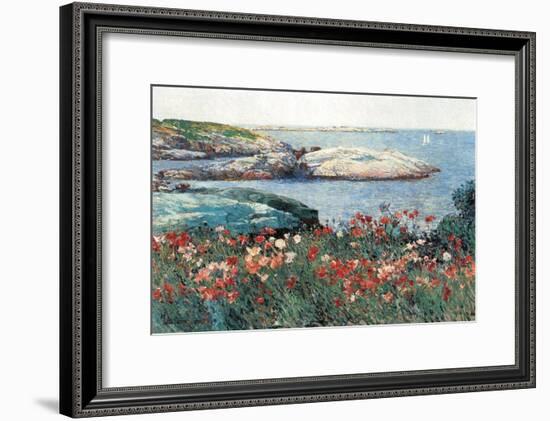 Poppies, Isle of Shoals-Childe Hassam-Framed Art Print