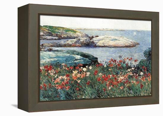 Poppies, Isle of Shoals-Childe Hassam-Framed Stretched Canvas