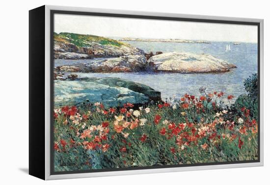 Poppies, Isle of Shoals-Childe Hassam-Framed Stretched Canvas