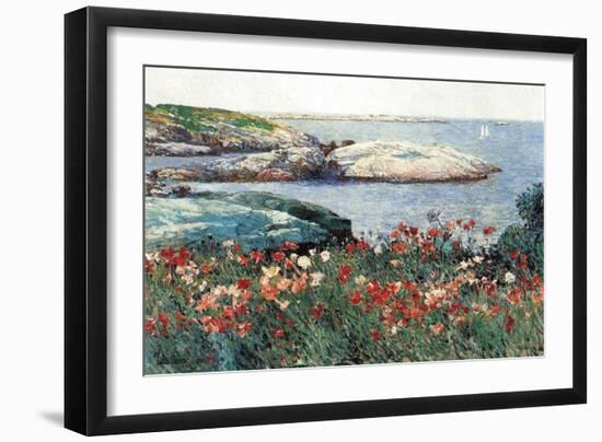 Poppies, Isle of Shoals-Childe Hassam-Framed Art Print