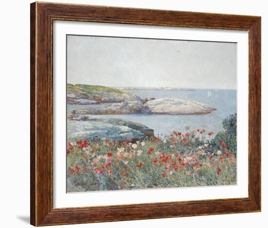 Poppies, Isles of Shoals 1891-Frederick Childe Hassam-Framed Giclee Print