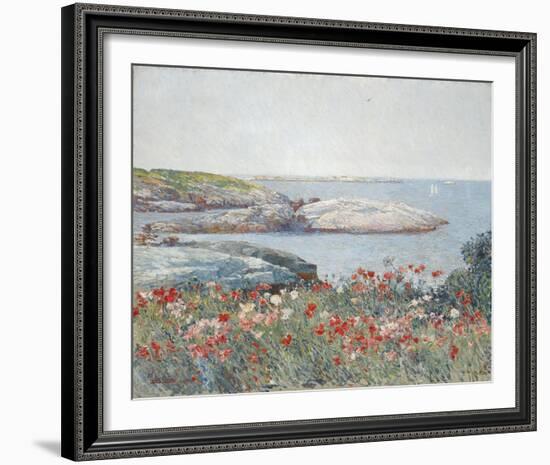 Poppies, Isles of Shoals 1891-Frederick Childe Hassam-Framed Giclee Print