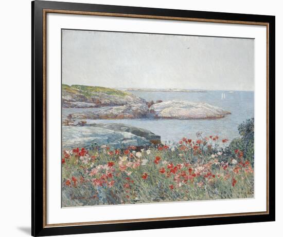 Poppies, Isles of Shoals 1891-Frederick Childe Hassam-Framed Giclee Print