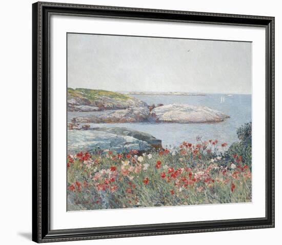 Poppies, Isles of Shoals 1891-Frederick Childe Hassam-Framed Art Print