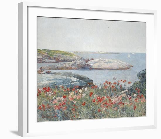 Poppies, Isles of Shoals 1891-Frederick Childe Hassam-Framed Art Print