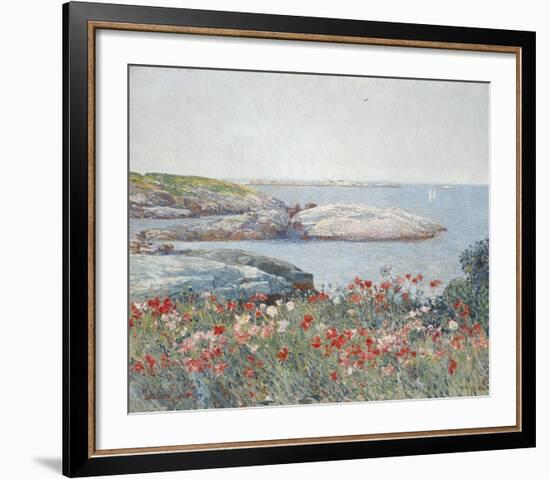 Poppies, Isles of Shoals 1891-Frederick Childe Hassam-Framed Art Print