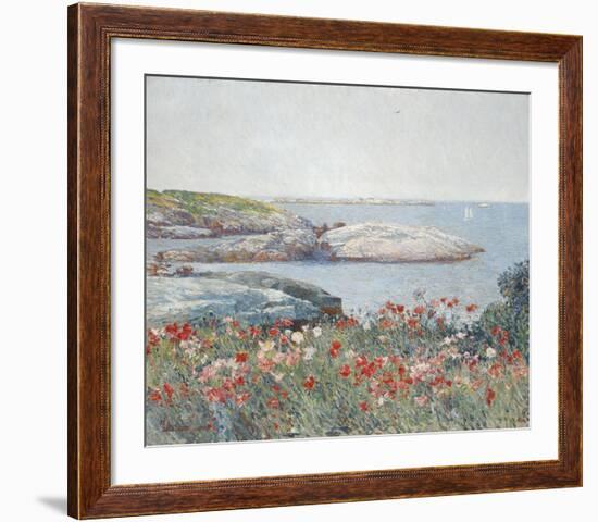 Poppies, Isles of Shoals 1891-Frederick Childe Hassam-Framed Art Print