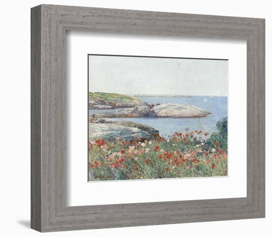 Poppies, Isles of Shoals, 1891-Childe Hassam-Framed Art Print