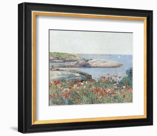 Poppies, Isles of Shoals, 1891-Childe Hassam-Framed Art Print