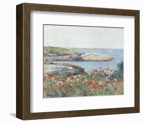 Poppies, Isles of Shoals, 1891-Childe Hassam-Framed Art Print