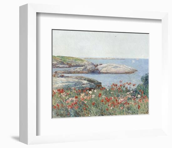 Poppies, Isles of Shoals, 1891-Childe Hassam-Framed Art Print