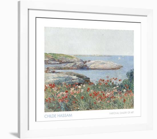 Poppies, Isles of Shoals, 1891-Childe Hassam-Framed Art Print