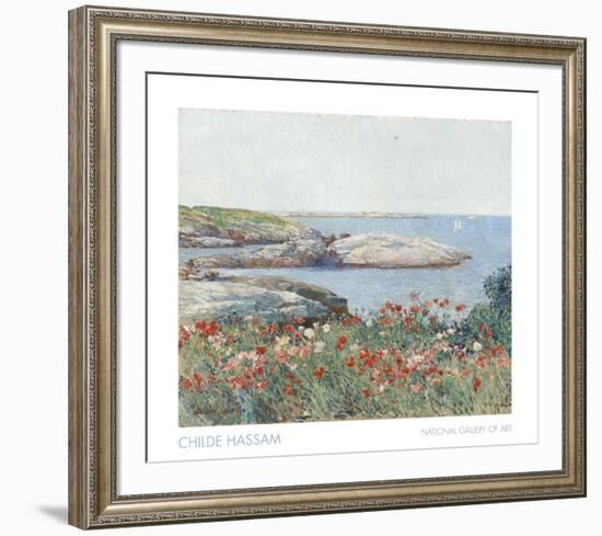 Poppies, Isles of Shoals, 1891-Childe Hassam-Framed Art Print