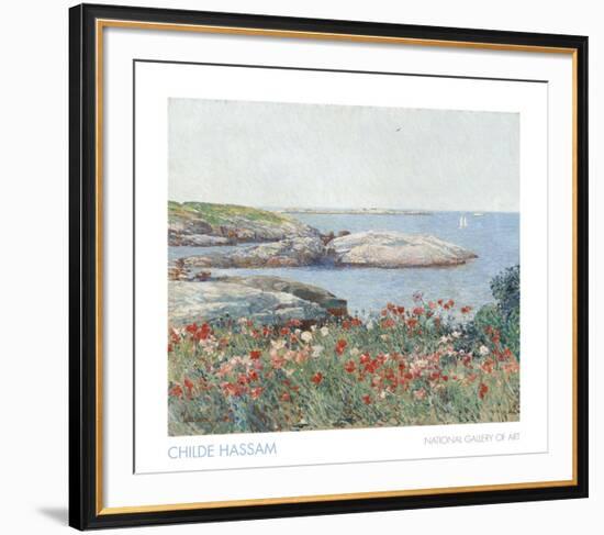 Poppies, Isles of Shoals, 1891-Childe Hassam-Framed Art Print