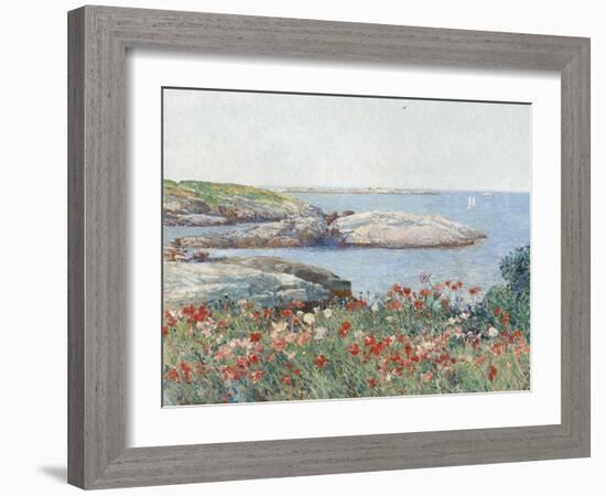 Poppies, Isles of Shoals, America, 1891-Childe Hassam-Framed Art Print