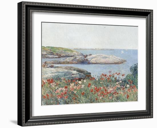 Poppies, Isles of Shoals, America, 1891-Childe Hassam-Framed Art Print