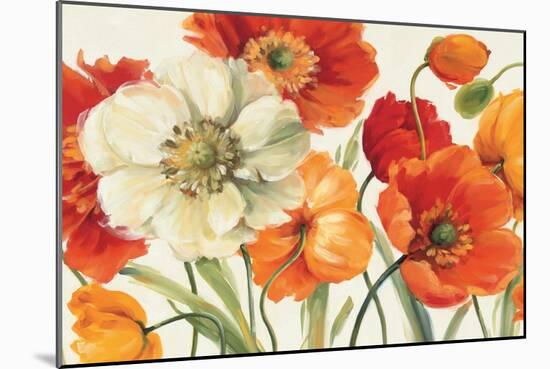 Poppies Melody I-Lisa Audit-Mounted Art Print