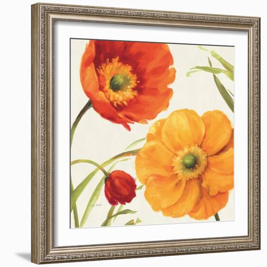 Poppies Melody II-Lisa Audit-Framed Art Print