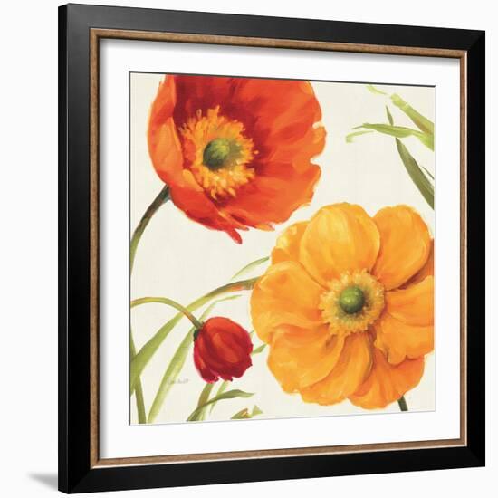 Poppies Melody II-Lisa Audit-Framed Art Print