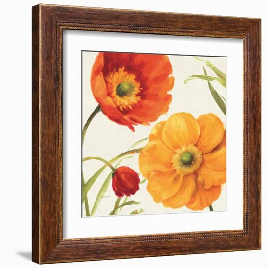 Poppies Melody II-Lisa Audit-Framed Art Print