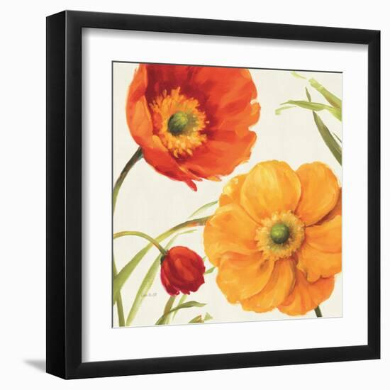 Poppies Melody II-Lisa Audit-Framed Art Print