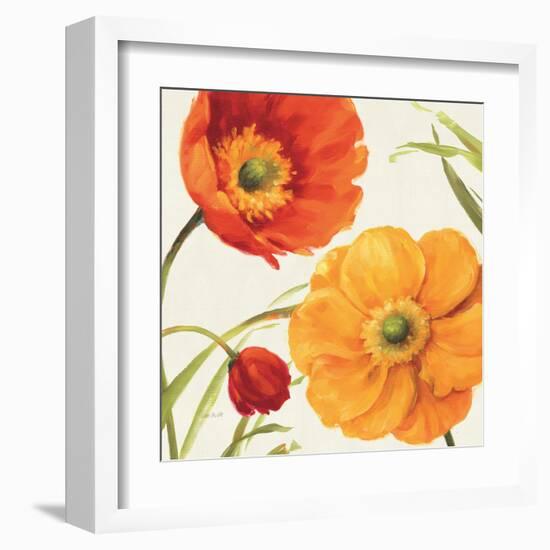 Poppies Melody II-Lisa Audit-Framed Art Print