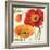 Poppies Melody III-Lisa Audit-Framed Art Print