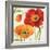 Poppies Melody III-Lisa Audit-Framed Art Print