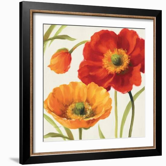 Poppies Melody III-Lisa Audit-Framed Art Print