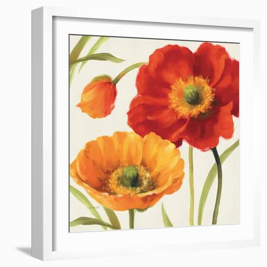 Poppies Melody III-Lisa Audit-Framed Art Print